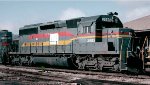 Seaboard System SD40-2 #3585, on the Atlanta & West Point Railroad passing by the joint agency, 